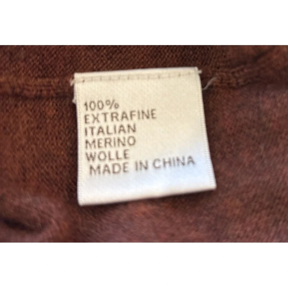 Peter Millar FootJoy Mens L  Rare Golf Sweater Vest 1/4 Zip Brown Merino Wool